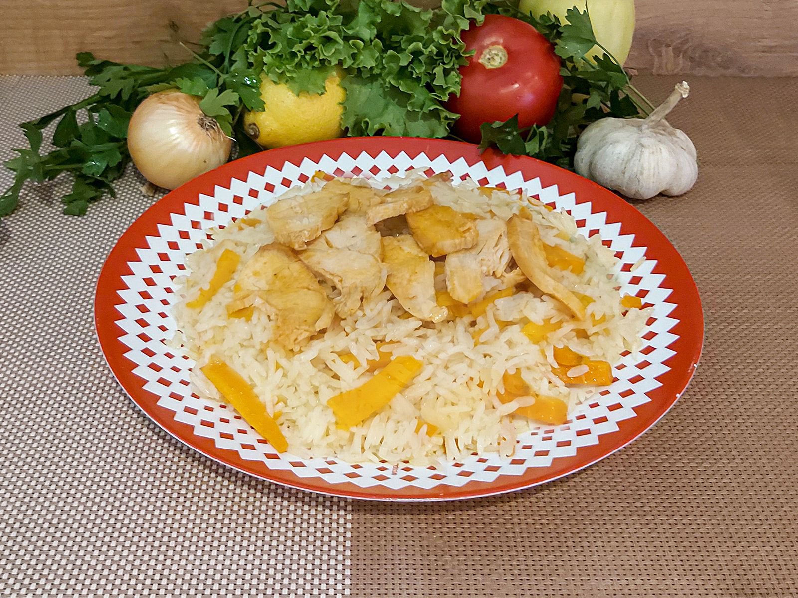 Плов с курицей