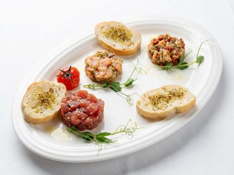 Трио тартаров из рыбы