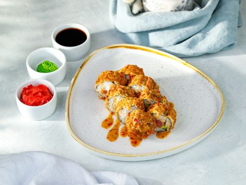 Ролл в сухарях с тунцом