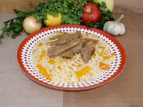 Плов с говядиной