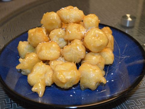 Банан в сахарной карамели