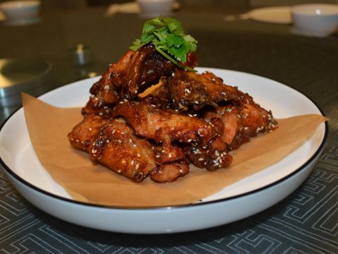 Куриные спинки в остро-сладком соусе