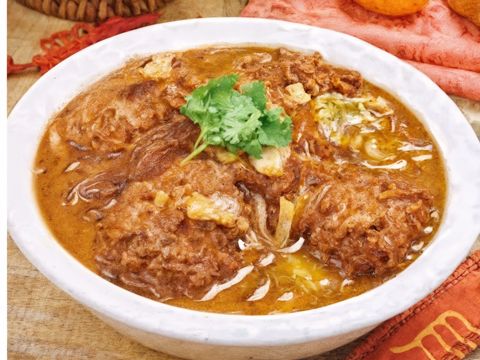Мясные тефтели с пекинской капустой