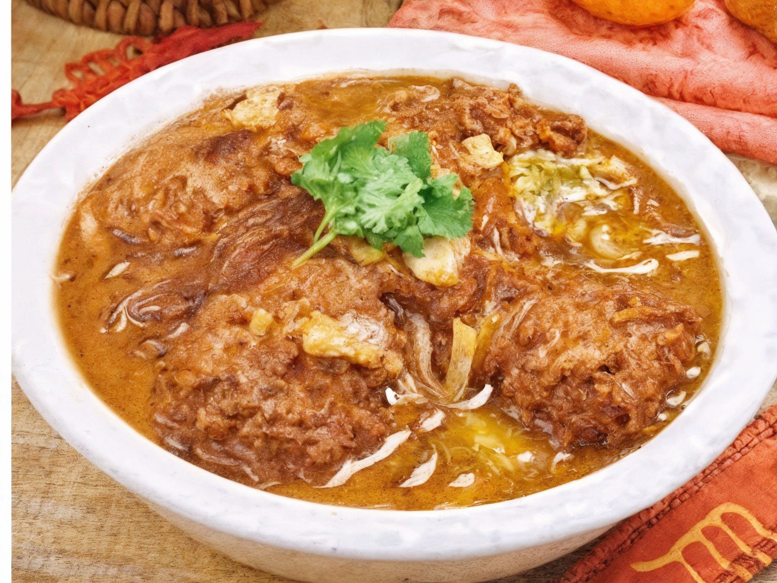 Мясные тефтели с пекинской капустой
