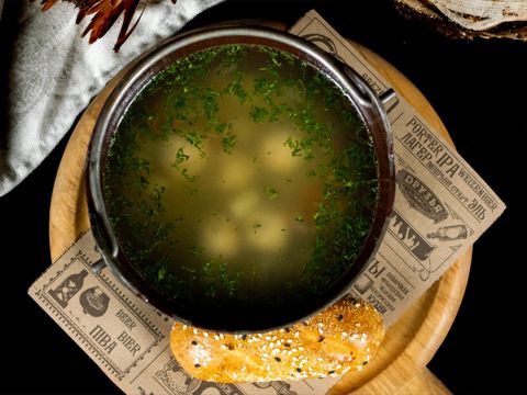 Суп картофельный с фрикадельками