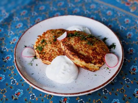 Деруны с мясным фаршем